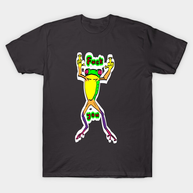 Emotional frog T-Shirt by MadArtist123